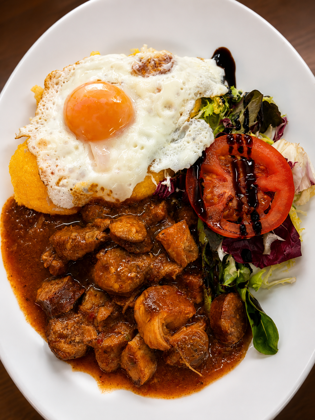 Plato de menú semanal en Asador de Pinto Casa Álex